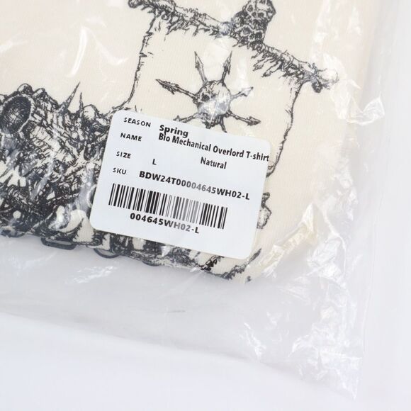 Brain Dead Fantasy Games Bio Mechanical Overlord T-Shirt Natural L Large - NEW - Picture 5 of 7